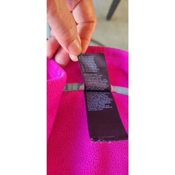 The North Face Top Women's Size S/P Pink 100% Polyester 3/4 Zip Pullover Fleece - Picture 6 of 8